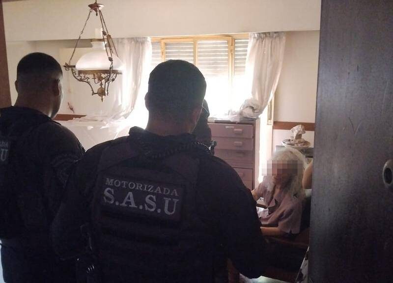 La mujer no quiso recibir asistencia médica