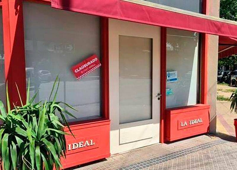 El local clausurado