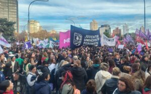 La movilización terminó en Plaza Moreno
