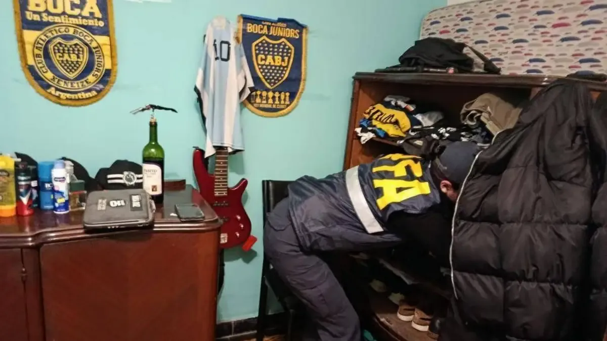 Uno de los lugares allanados