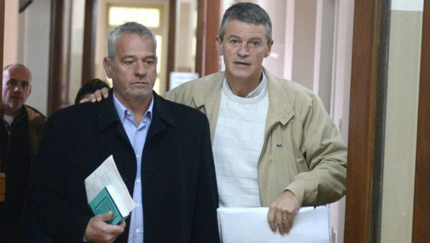 Bruera junto a su abogado defensor