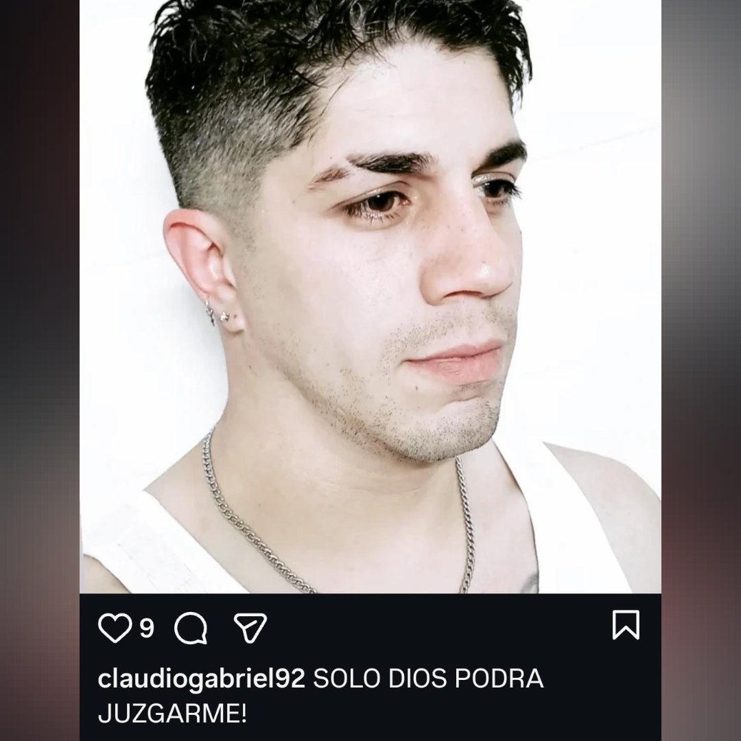 Claudio Barrelier y una foto que posteó en sus redes luego de ser acusado hace un año: "Solo Dios podrá juzgarme", escribió