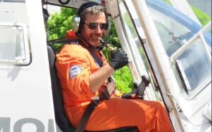 Matías Valenzuela comandaba el Bell 412EP perteneciente a la empresa platense Jas Fly